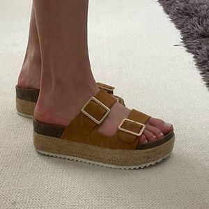 Pull & bear platform Birkenstocks sandals